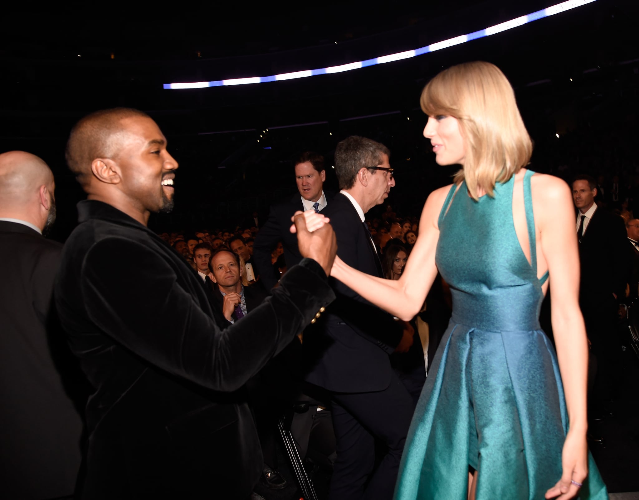 Kanye West and Taylor Swift were actually on good terms in 2015. Ah, those were the days.