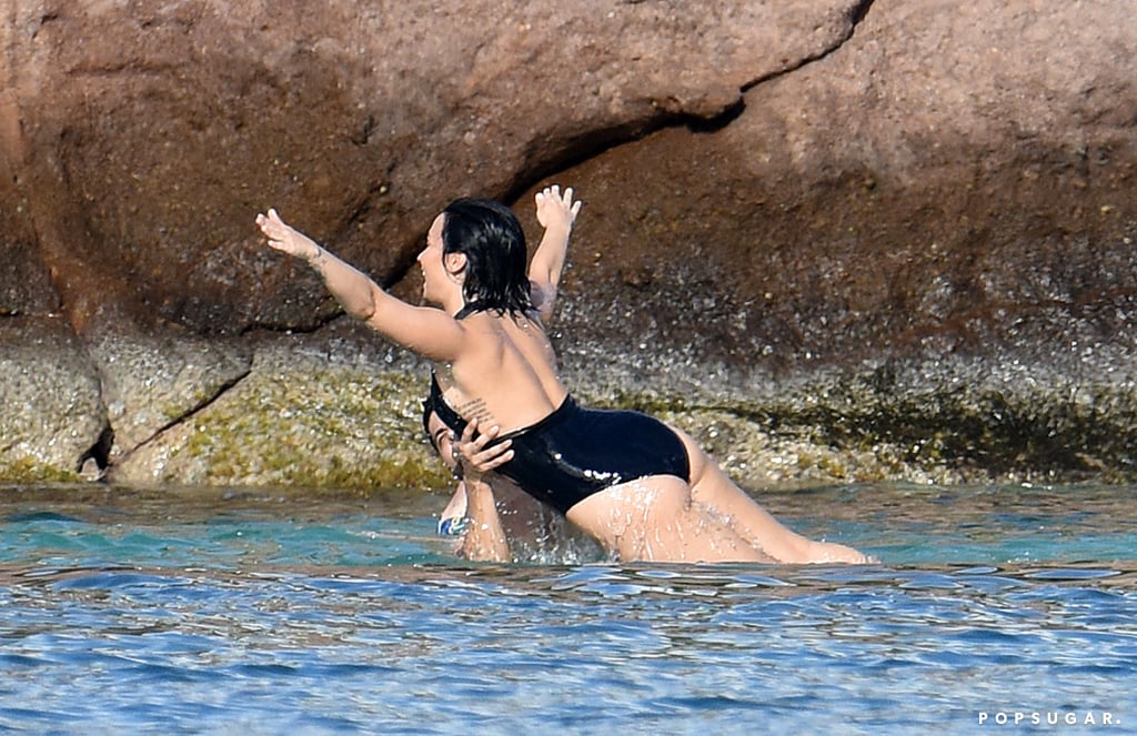 Demi Lovato and Wilmer Valderrama Kissing in St. Barts 2015