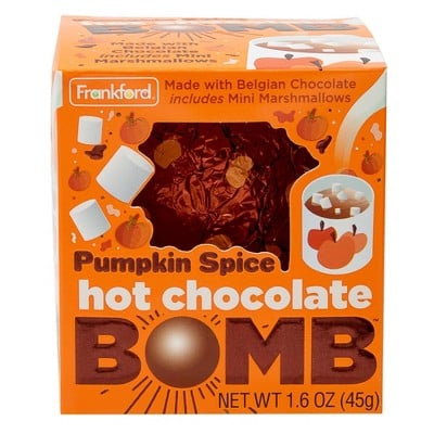 Frankford Halloween Pumpkin Spice Hot Chocolate Melting Bomb