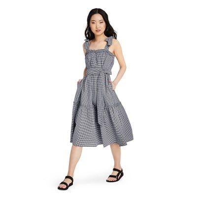 Lisa Marie Fernandez For Target Women's Small Gingham Tie-Strap Dress ...