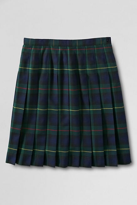 Land's End Plaid Skirt