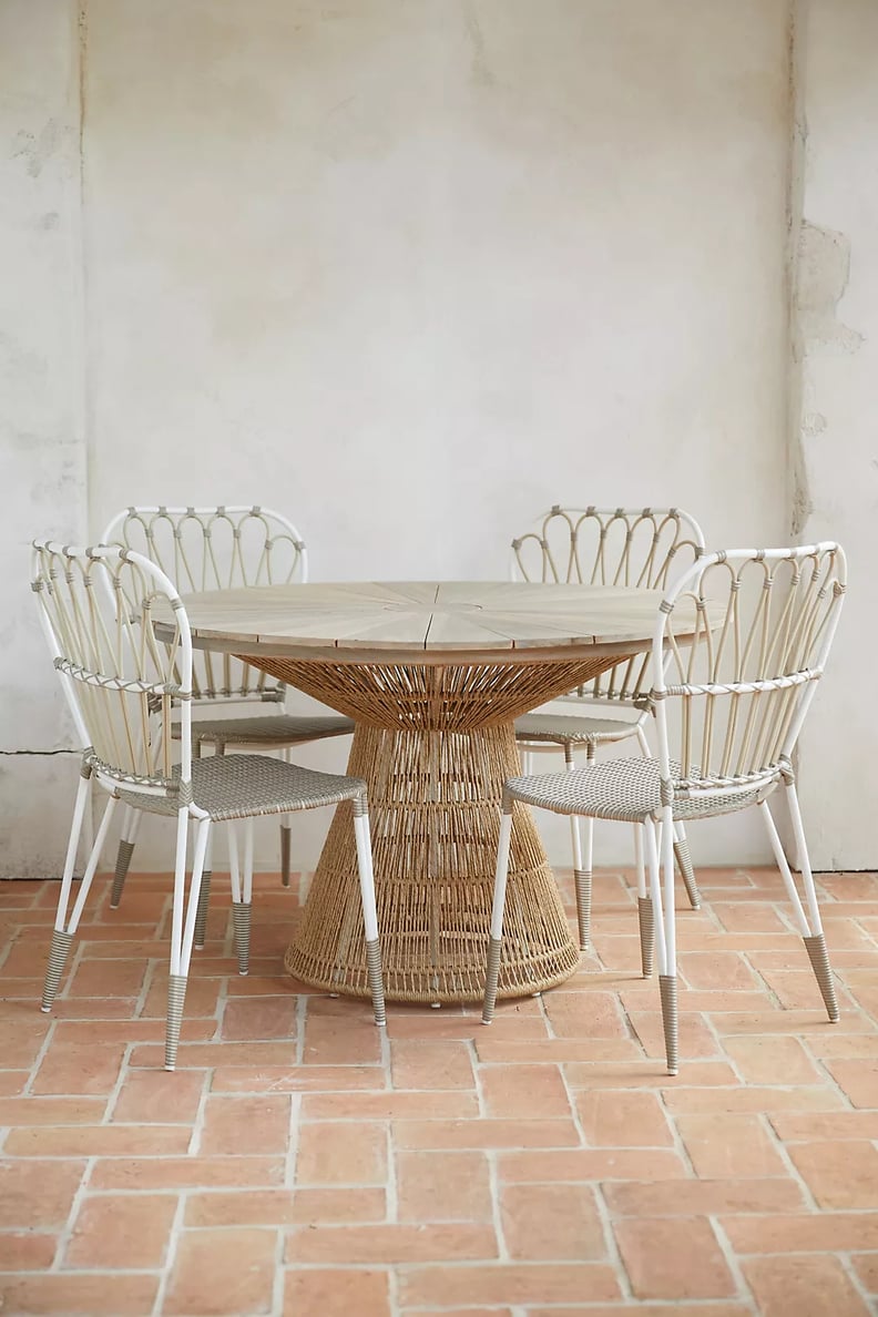 A Circular Table: Jardin Teak Round Dining Table