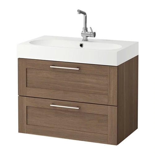 GODMORGON / BRÅVIKEN vanity and sink set