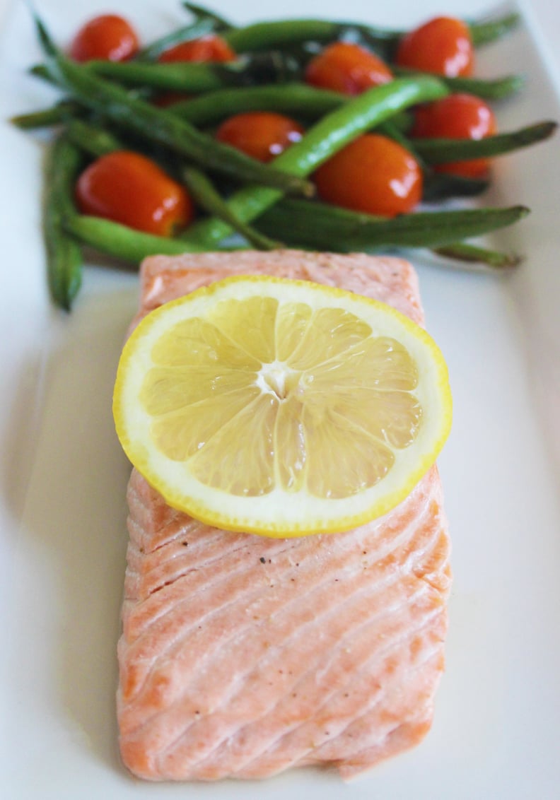 Baked Salmon and Veggie Dinner