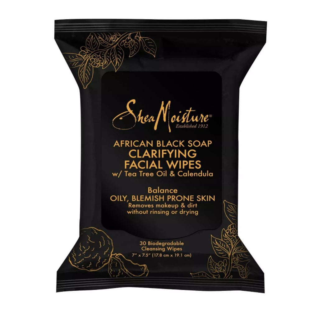 A Quick Cleanse: Shea Moisture African Black Soap Clarifying Face Wipes