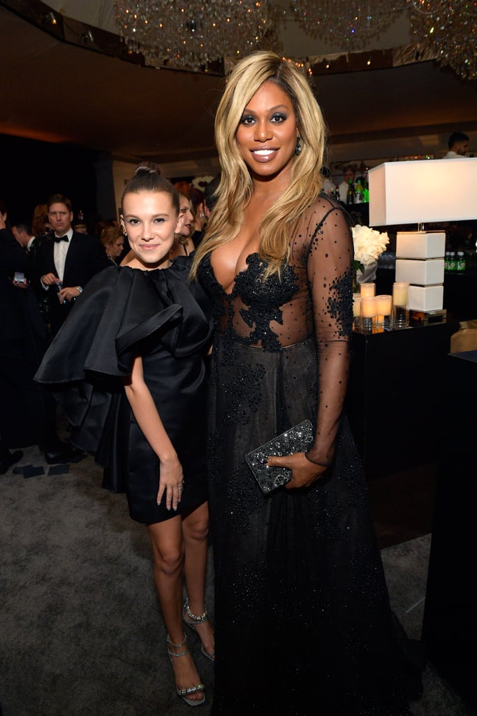 Millie Bobby Brown and Laverne Cox