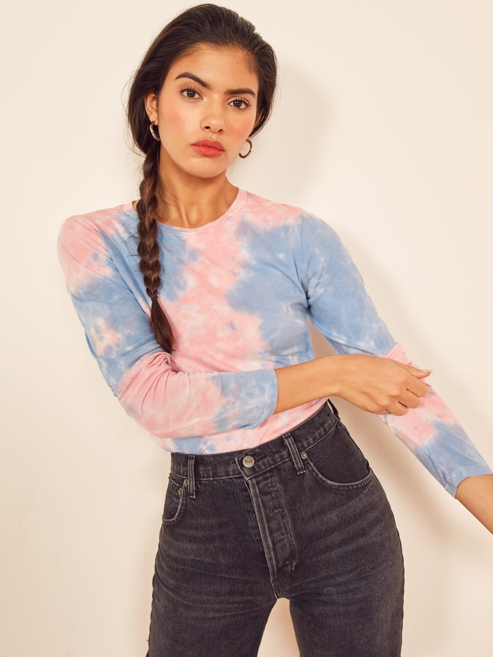 Reformation tie dye best sale sweatshirt