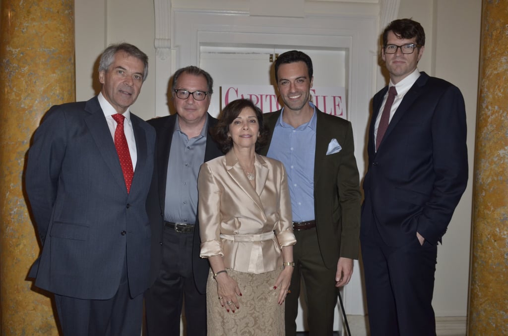 British diplomat Peter Westmacott and his wife, Susie Nemazee, got face time with Veep actors Kevin Dunn, Reid Scott, and Timothy Simons at the Capitol File event on Friday.