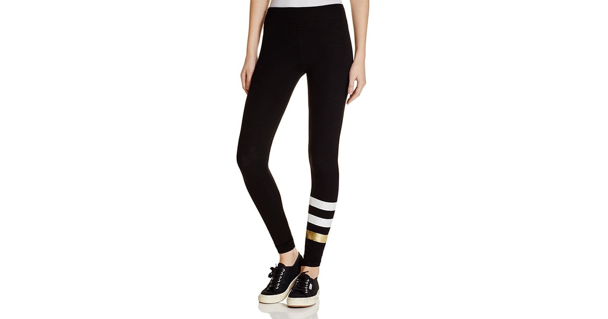 Sundry Striped Yoga Pants Stylish Athleisure Workout Clothes For