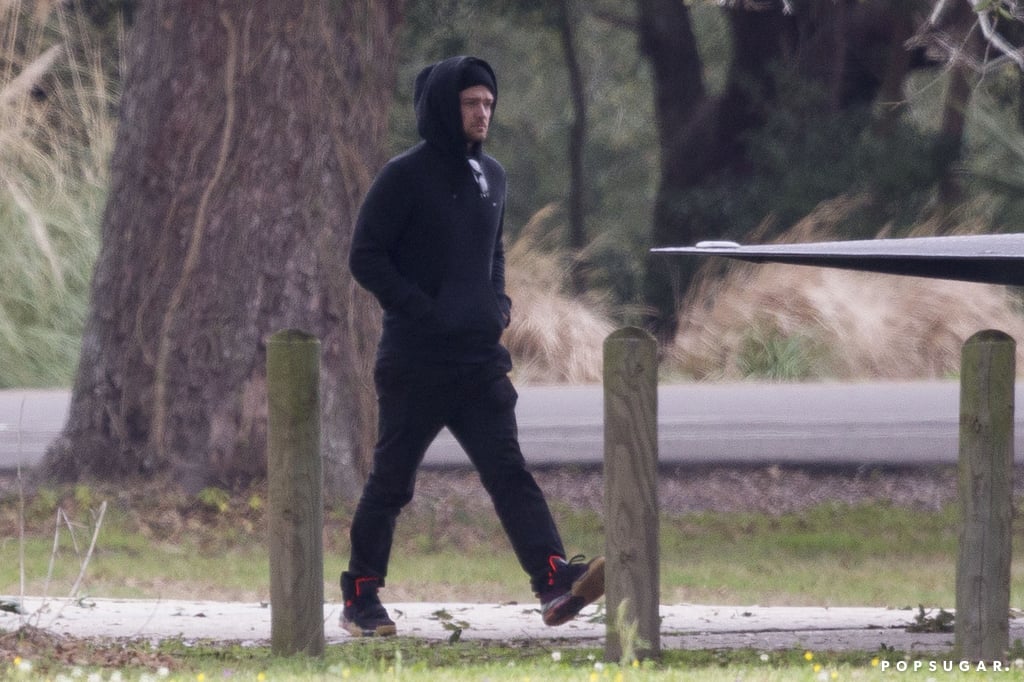 Justin Timberlake Visits Pregnant Jessica Biel on Movie Set