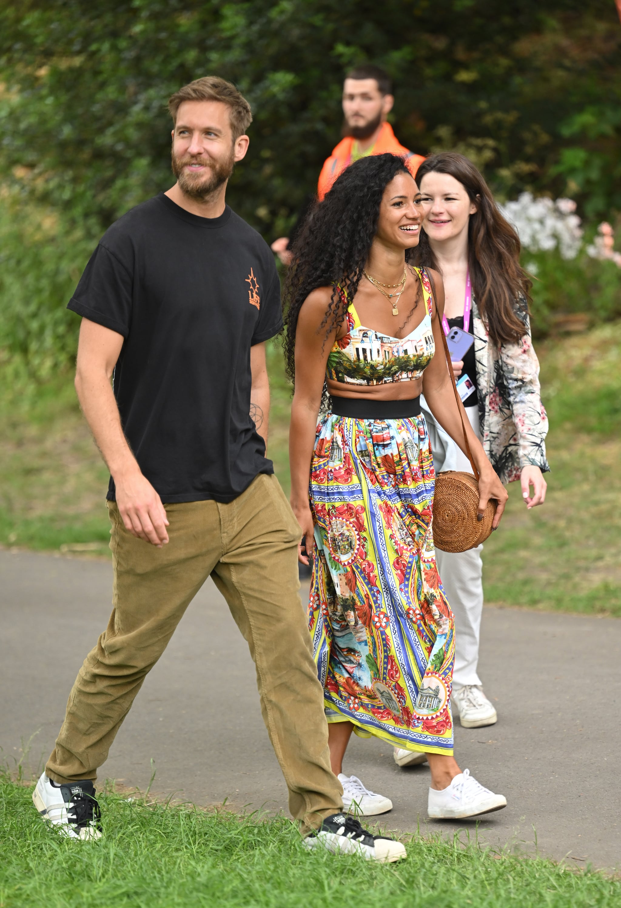 LONDON, ENGLAND - MAY 23: Vick Hope and Calvin Harris attend the Chelsea Flower Show on May 23, 2022 in London, England. (Photo by Karwai Tang/WireImage)