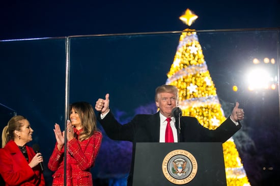 National Christmas Tree Lighting 2022 Trjmp Crowd Size At Trump White House Christmas Tree Lighting 2017 | Popsugar News
