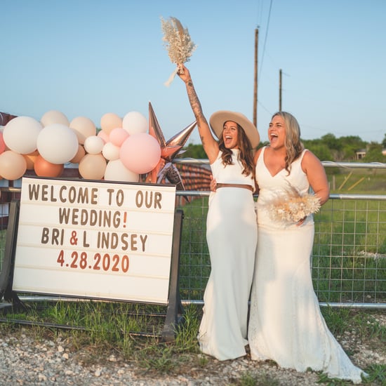 Couple's Socially Distanced Wedding at a Drive-In Theater