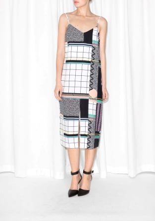 & Other Stories graphic strap dress