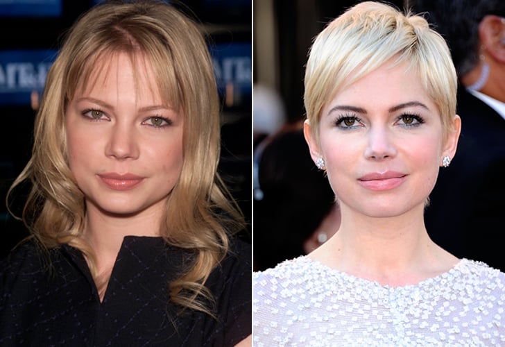 Michelle Williams: Beachy, blonde curls to platinum pixie