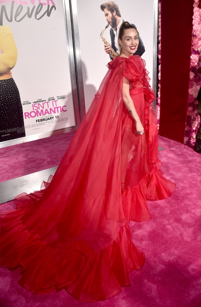 Miley Cyrus's Red Dress at Isn't It Romantic Premiere