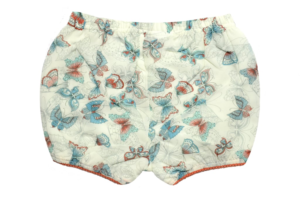 Butterfly-Printed Bloomer Shorts