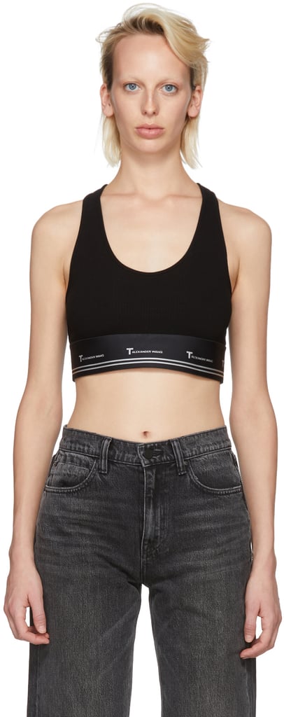 T by Alexander Wang Black Compact Sports Bra