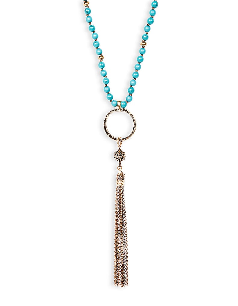 Lucky Brand Tassel & Bead Necklace