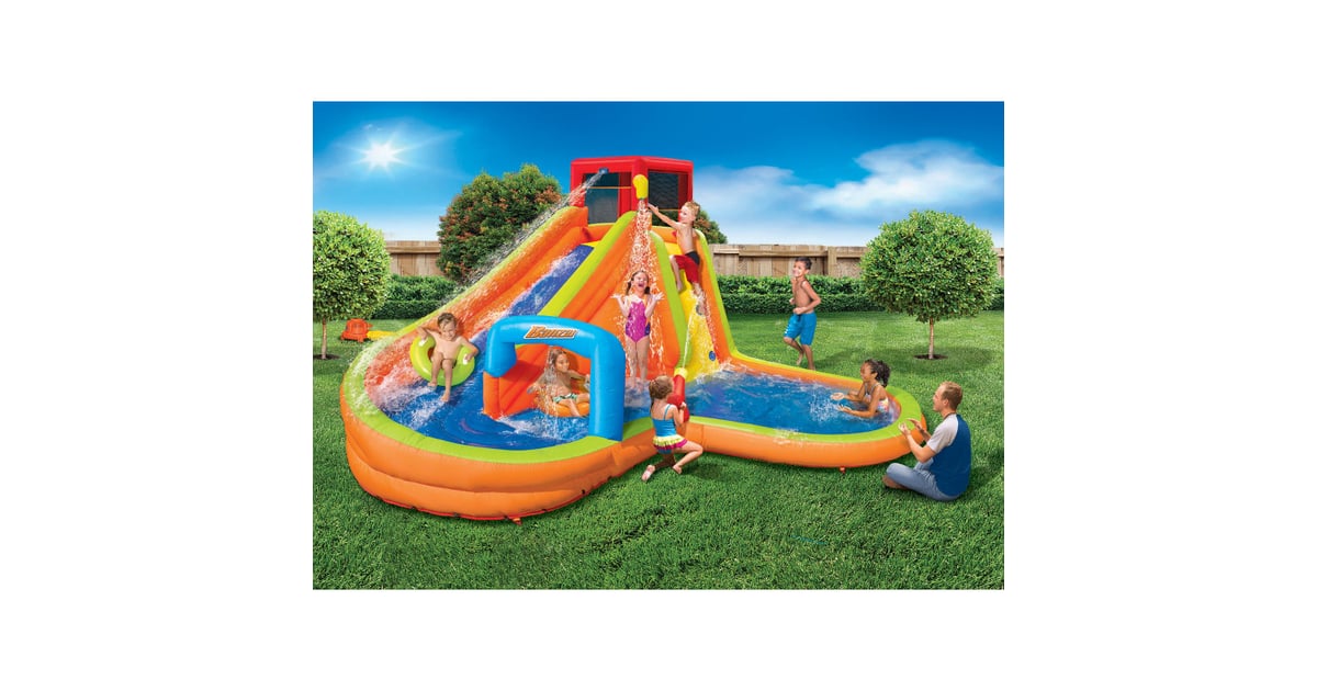 banzai kids inflatable outdoor lazy river adventure water park slide and pool