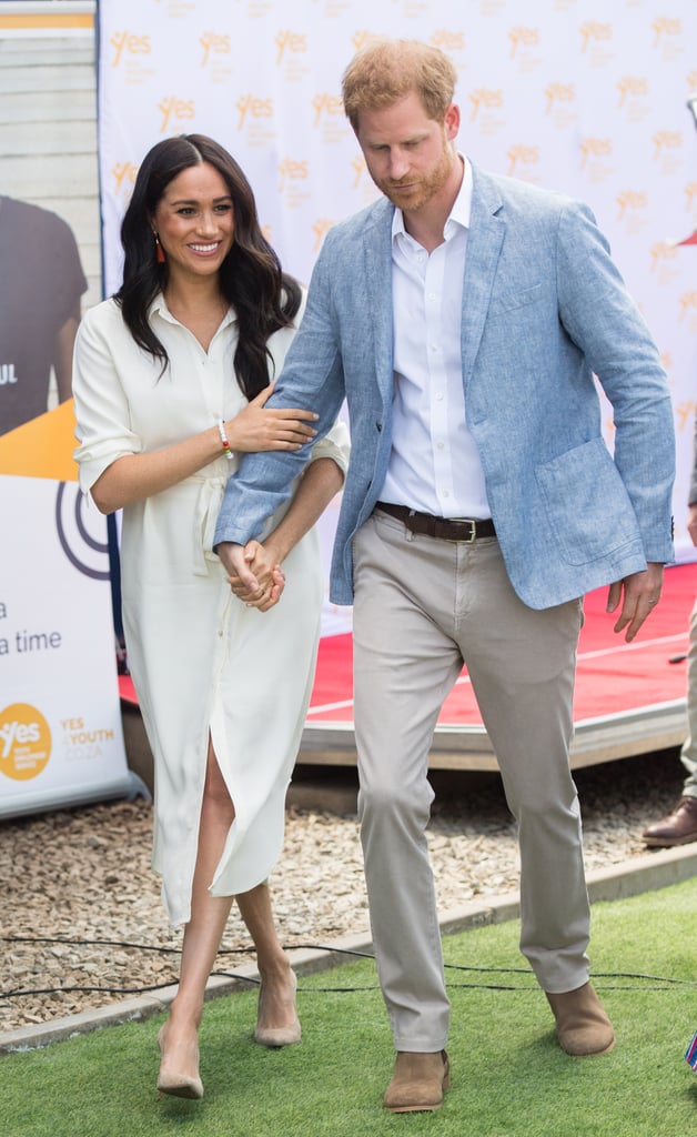 Meghan Markle Wore a Thing: White Shirt Dress in Africa Edition