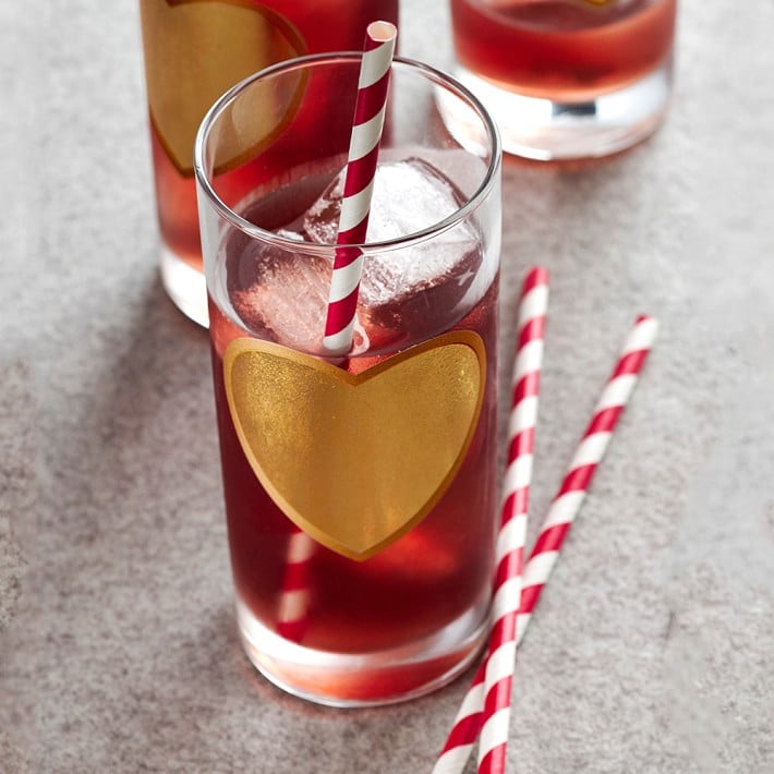 Spread the love over a cool drink with a best friend or enjoy a tasty cocktail with a significant other in these gold heart tumblers ($52, set of four). Whatever you're sipping will taste twice as sweet.
— Maggie Winterfeldt, home editor