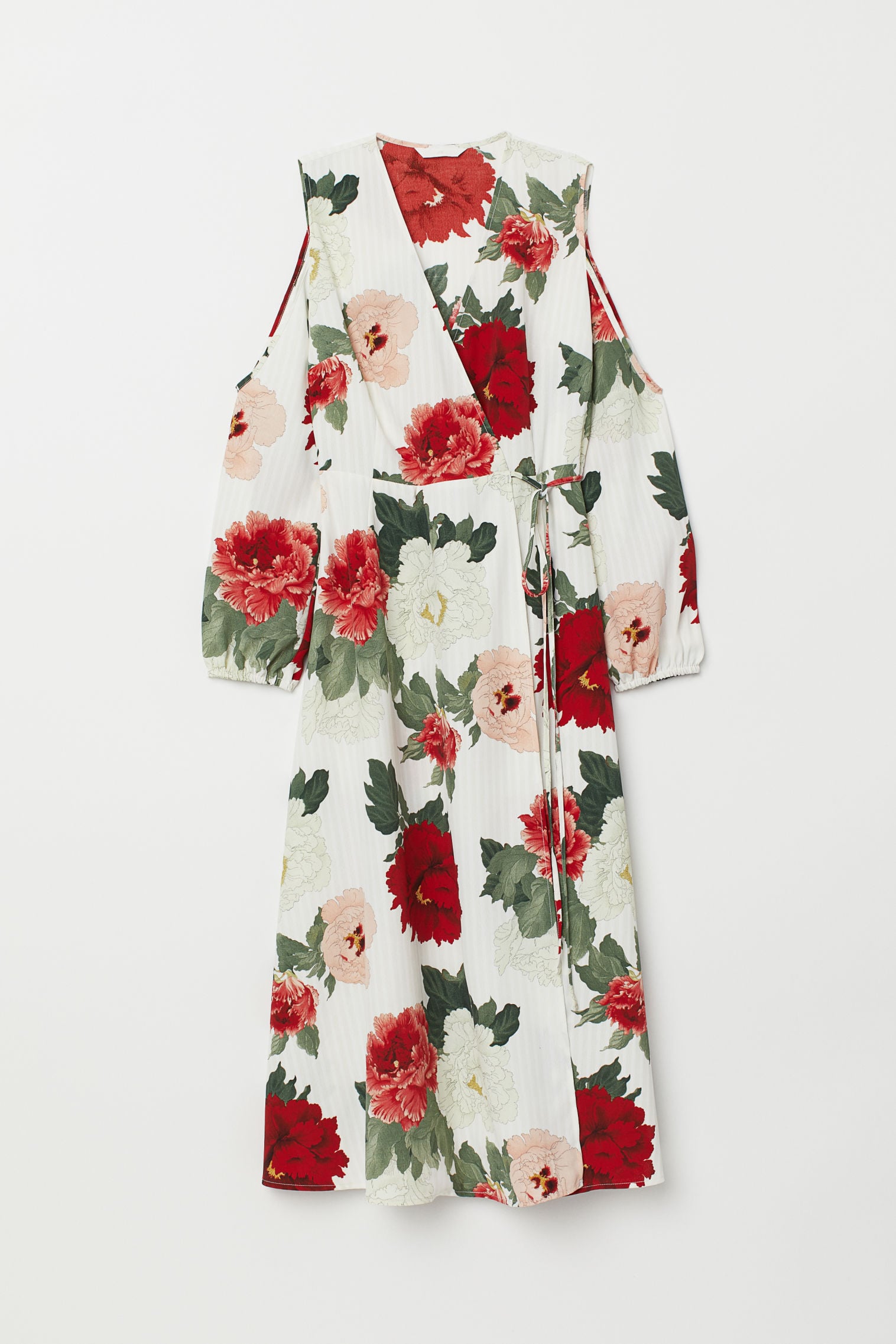 cutout wrap dress