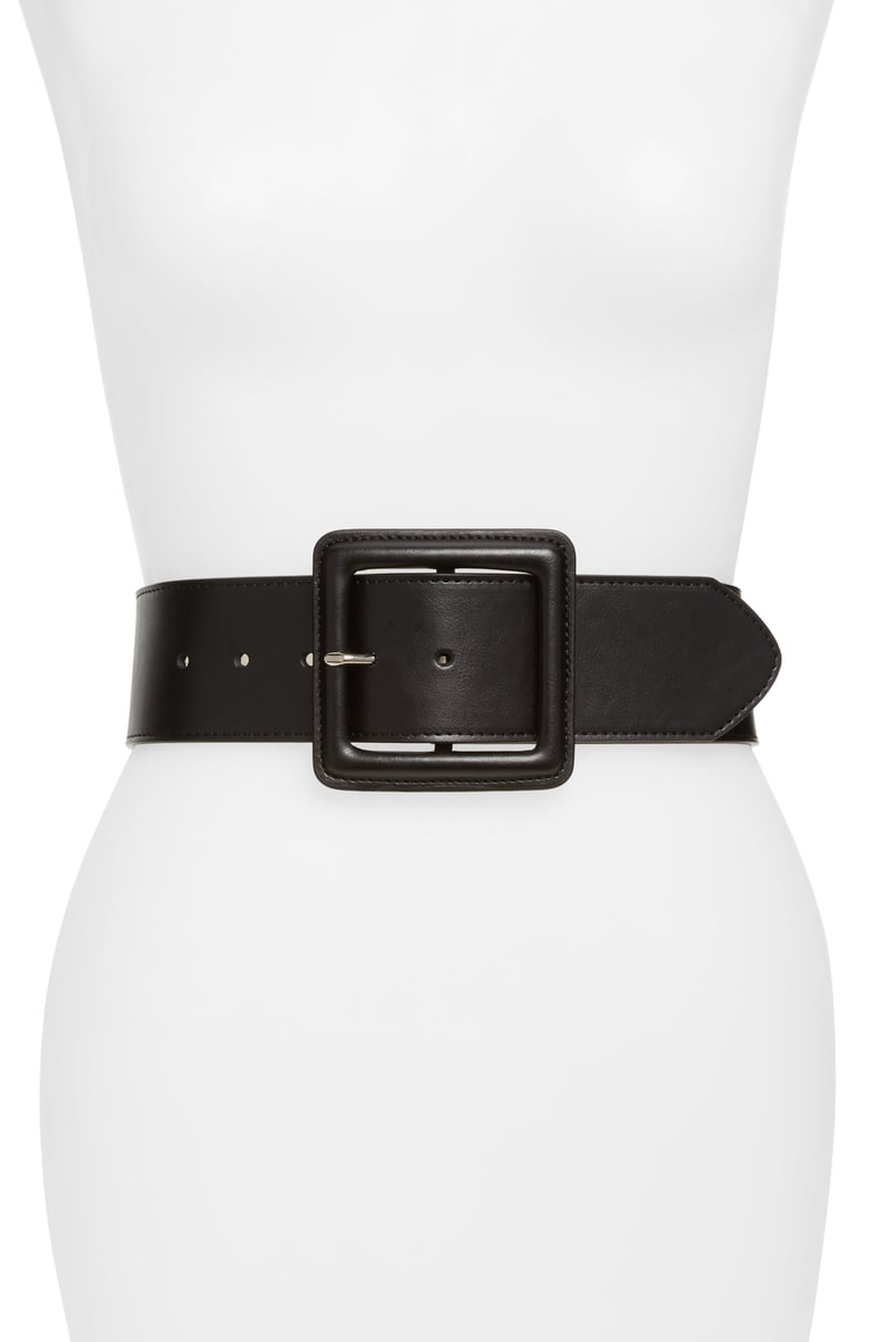 Covered Buckle Stretch Waist Belt