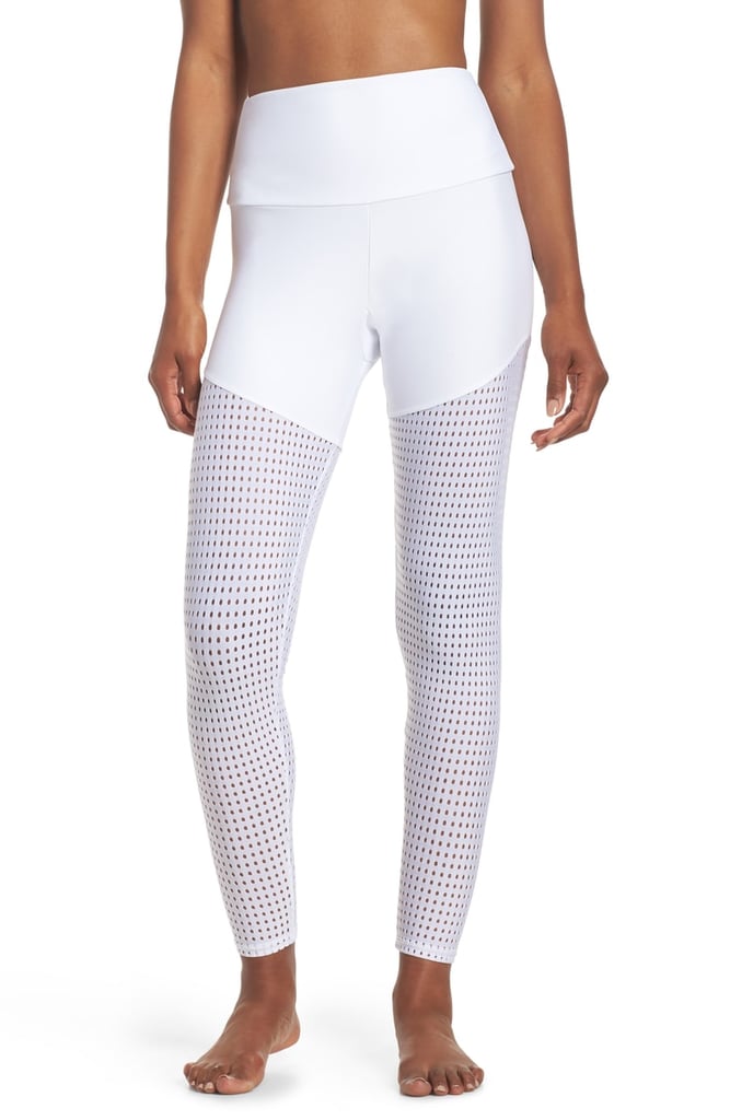 Onzie Half/Half 2.0 Leggings White Workout Leggings POPSUGAR
