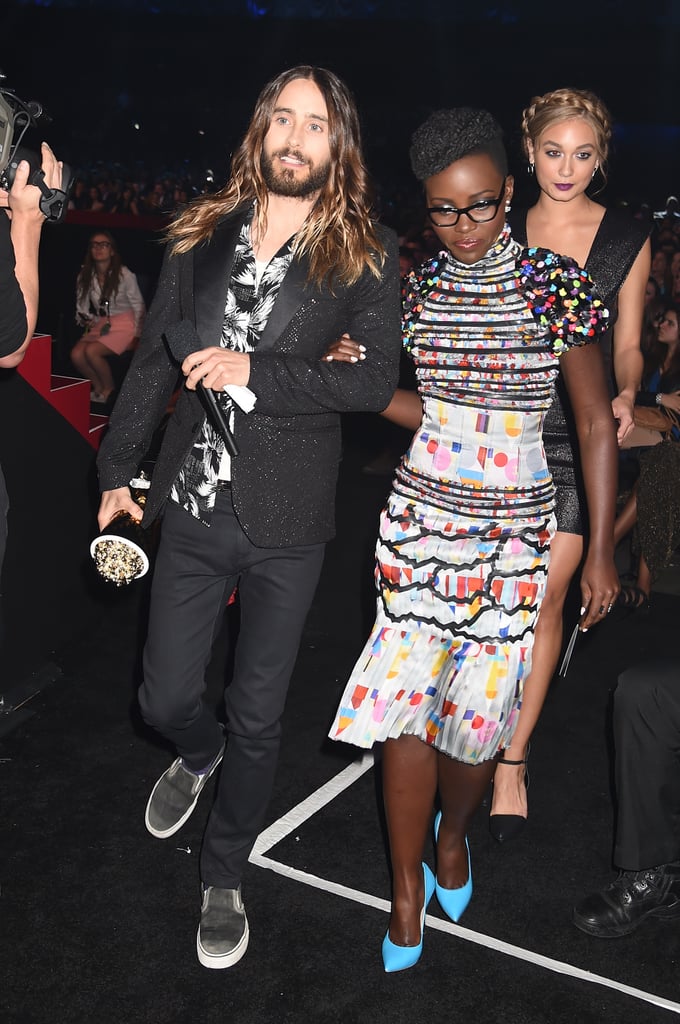 He Contrasts Prints With Lupita Nyong'o