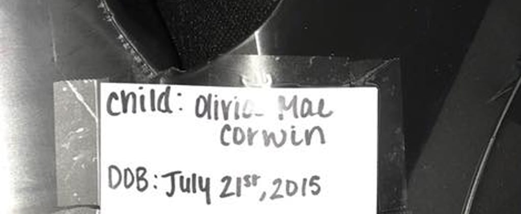 Child's Information on Car Seat Label in Case of Emergency