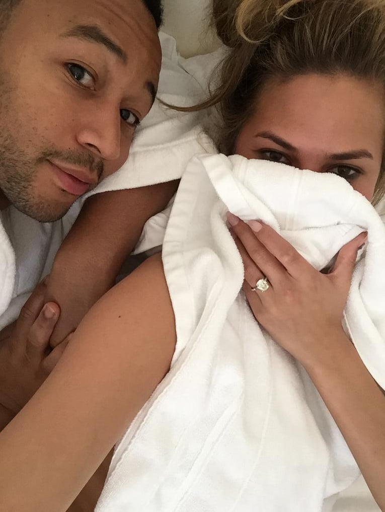 Chrissy Teigen and John Legend Spending the Day in Bed
