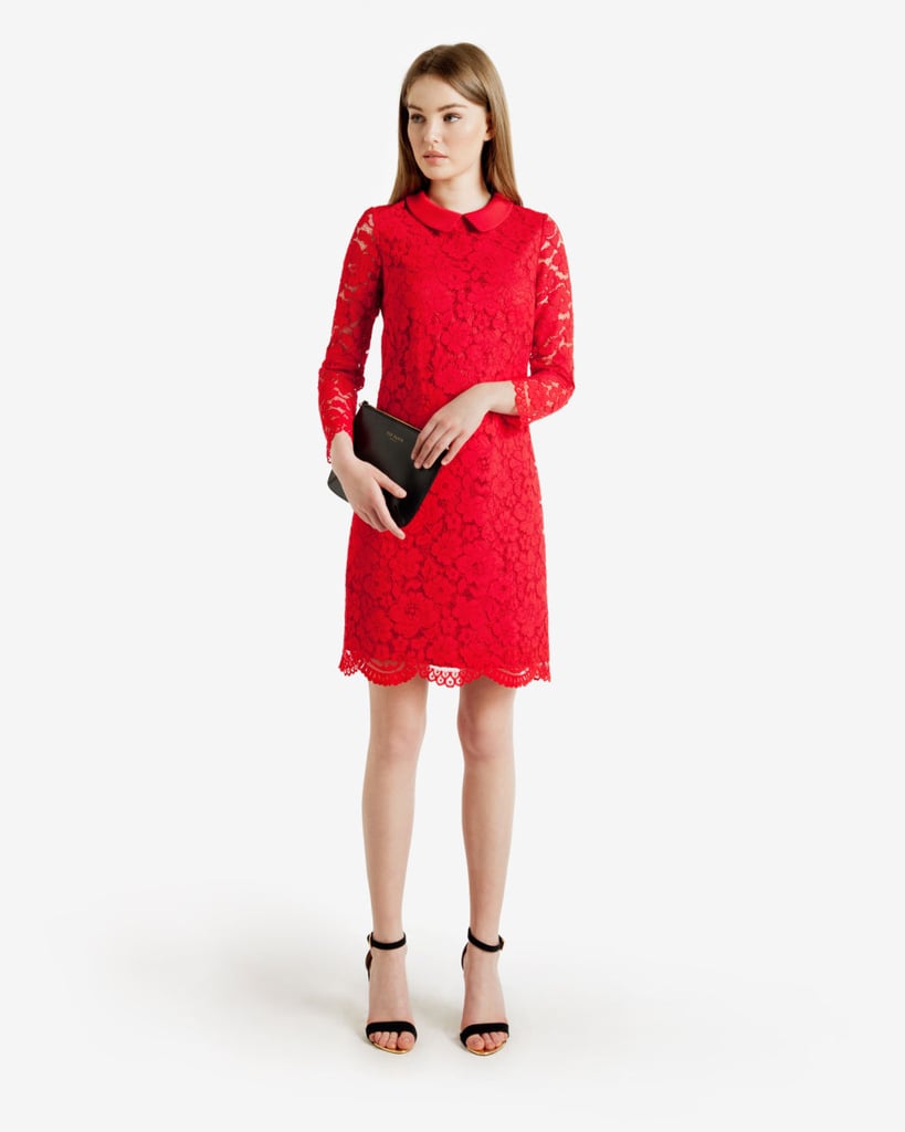 Ameera Scalloped Hem Lace Dress ($349)