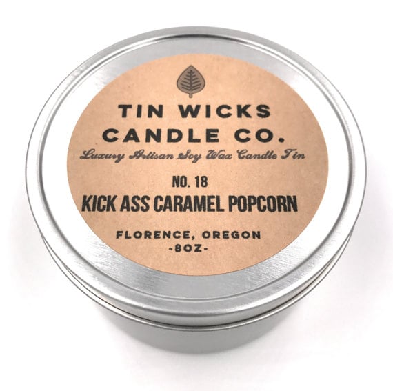 Caramel popcorn candle