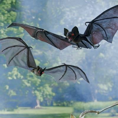 Halloween Bats with Flashing Eyes