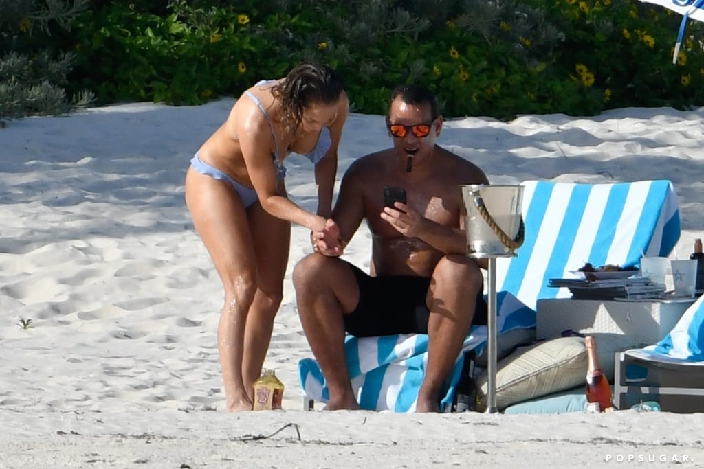 Jennifer Lopez and Alex Rodriguez in the Bahamas March 2019