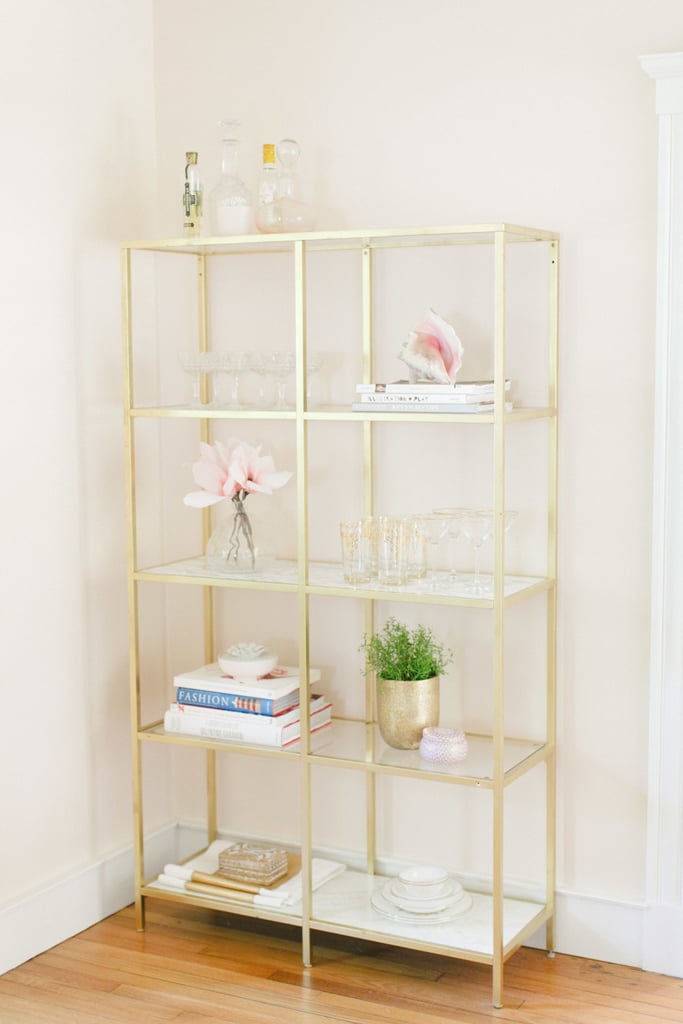 Gold-and-Marble Shelves