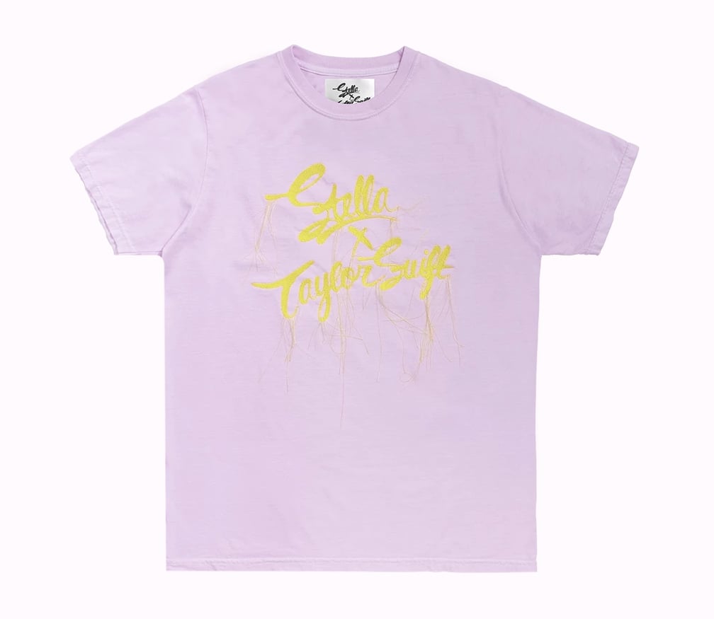 Stella x Taylor Swift Purple Tee With Yellow Embroidery