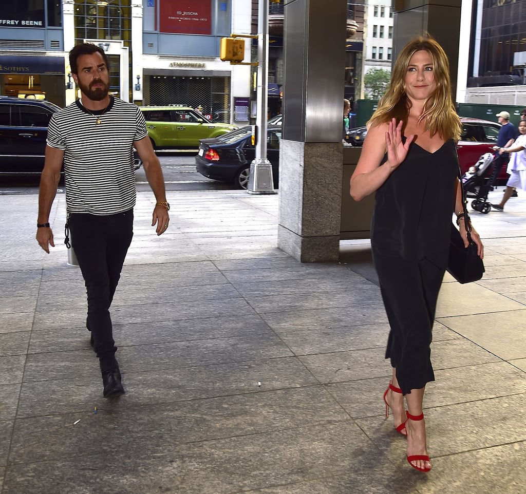 Justin Theroux and Jennifer Aniston in NYC June 2016