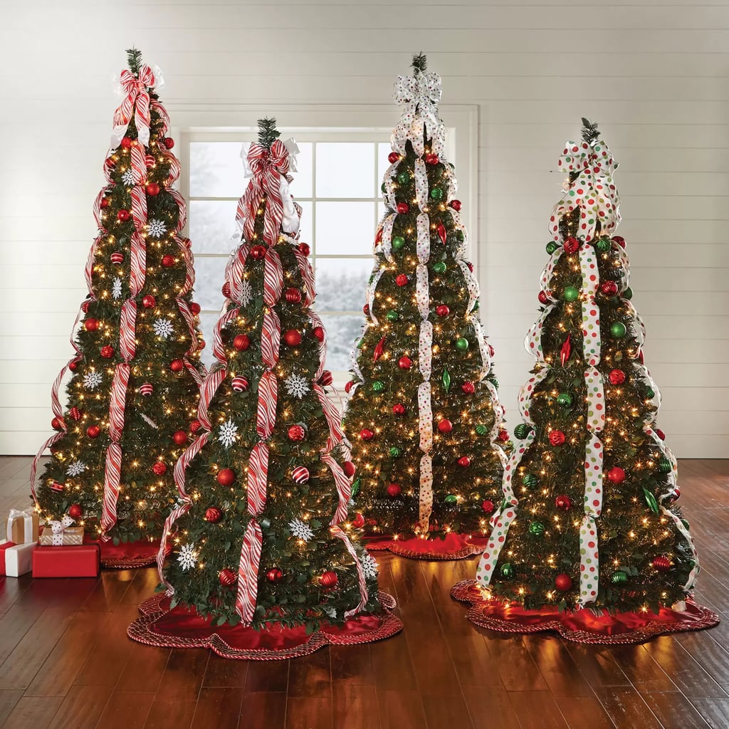 Fully Decorated Pre-Lit Pop-Up Christmas Tree
