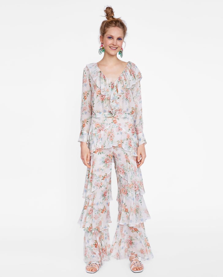 Zara Ruffled Floral Set | Zara Sale Summer 2018 | POPSUGAR Fashion Photo 21