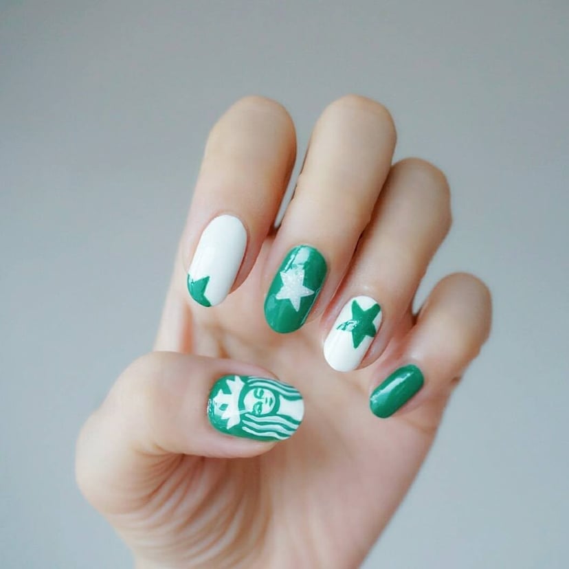 Starbucks Nail Art Coffee Nail Stickers