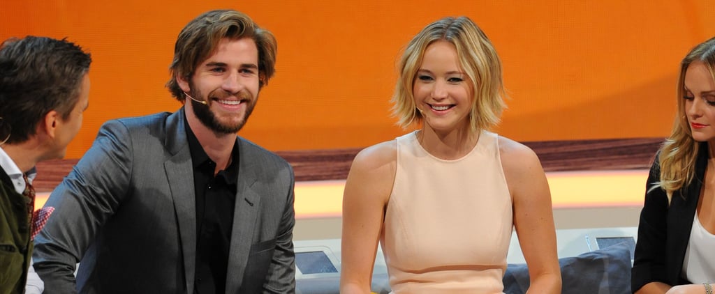 Jennifer Lawrence and Liam Hemsworth on Wetten Dass