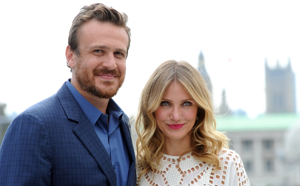 Cameron Diaz and Jason Segel promoted their movie Sex Tape in London on Wednesday.