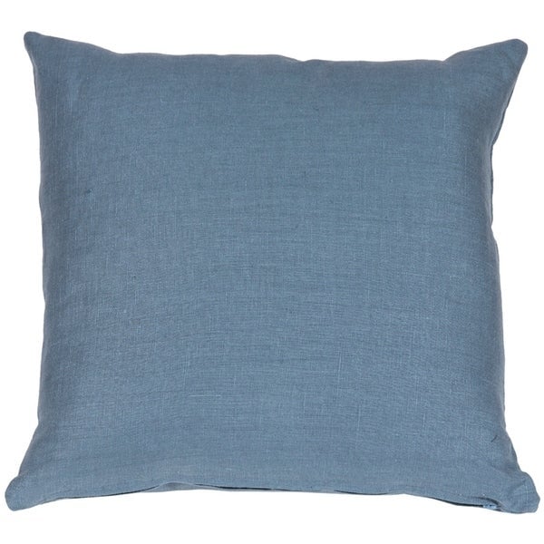 Tuscany Linen Wedgewood Blue Throw Pillow