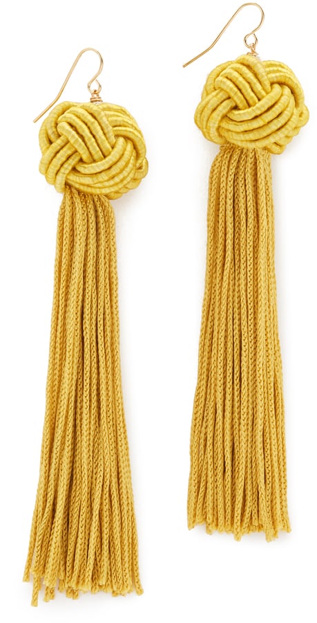 Vanessa Mooney The Astrid Knotted Tassel Earrings