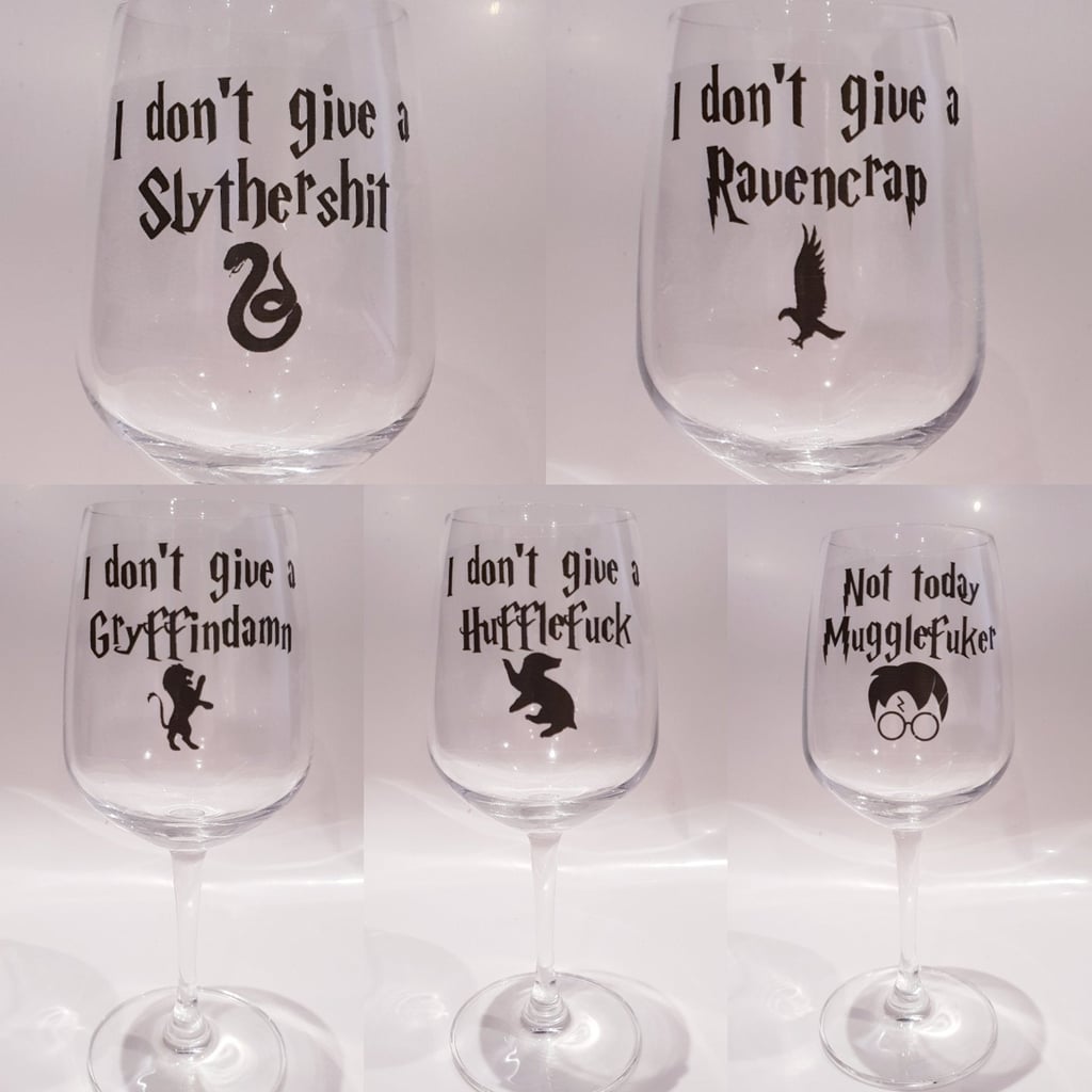 These Harry Potter Wine Glass Stickers Have Curse Words