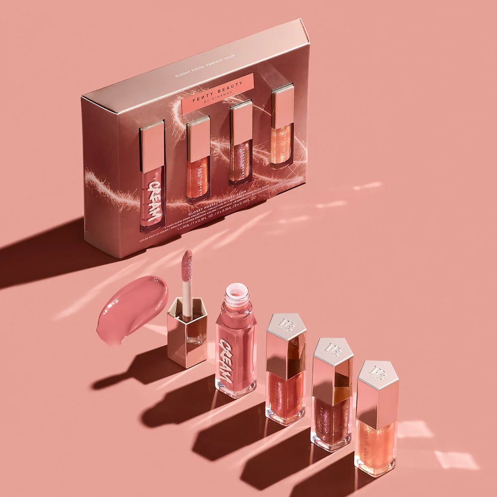 For the Beauty Lover: Fenty Beauty Glossy Posse Fantasy 4Sum 4-Piece Gloss Bomb Set