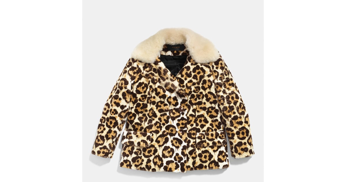 leopard peacoat