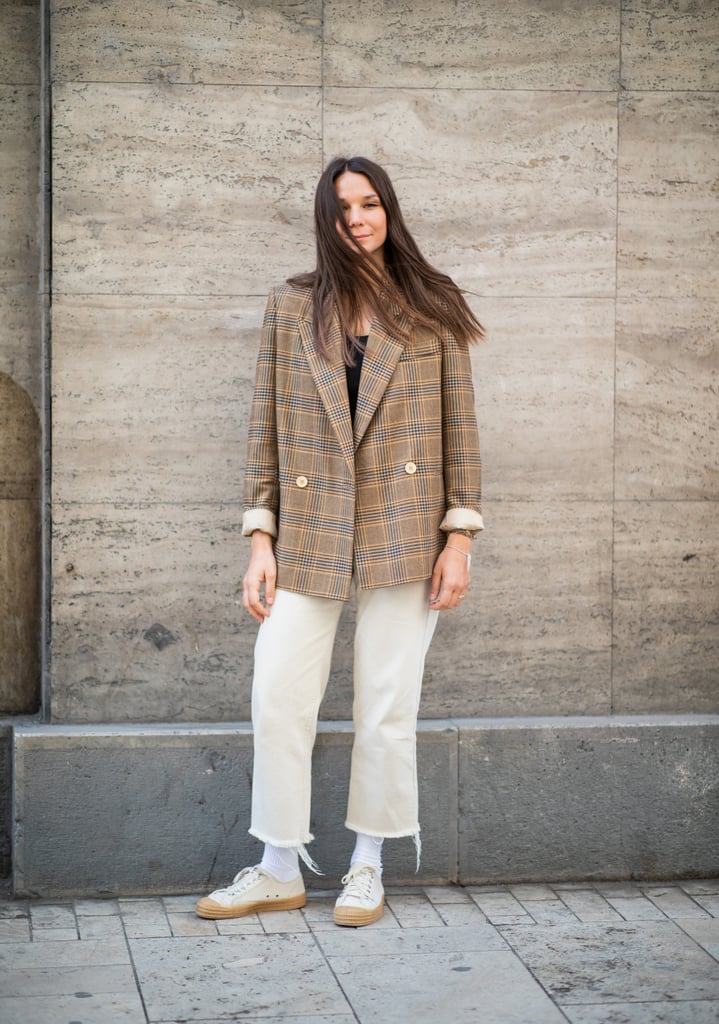 An oversize checkered blazer is always a good idea.